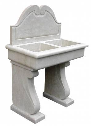 Washbasin in travertine:model Aniene